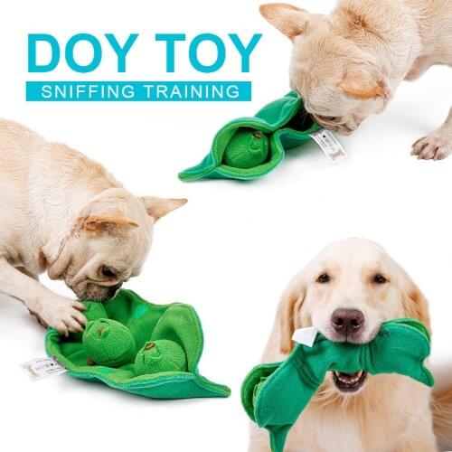 Pet Toy Dog Sniffing Training Toys Sound Pea Plush Release Stress Dog Toy Relieving Boredom Consume Durable Pets Olfactory Toys