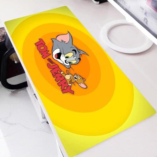 Keyboard Mat Cat and Mouse Deskmat Xxl Mouse Pad Large Deskpad Anime Mousepad Cute Pad on the Table Gaming Computer Gamer Rug