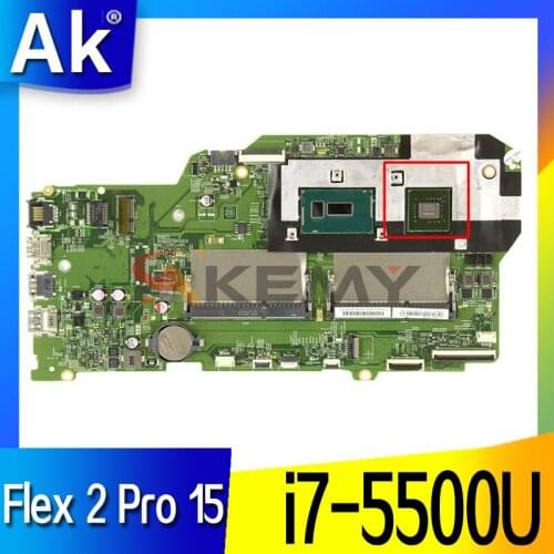 FOR Lenovo Flex 2 Pro 15 Laptop Motherboard 5B20H33198 W/ i7-5500U CPU DDR3 448.03G01.0021 DDR3 N15S-GT-S-A2 GPU