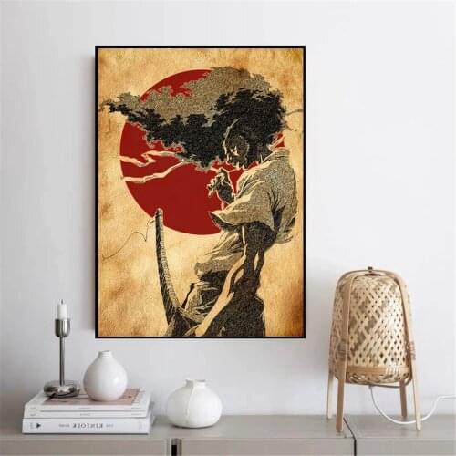 Home Decoration Samurai Modular Poster Japanese Anime Pictures Wall Art Canvas Printed Painting for Living Room Modern Artwork