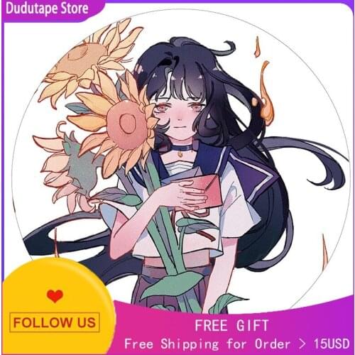 Girl Character Decoration Washi Tape Sticker