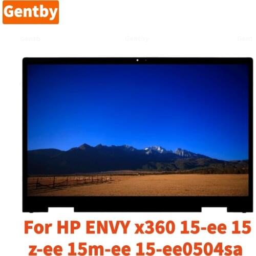 For HP ENVY x360 15-ee 15-ee0504sa 15m-ee0013dx 15.6 " FullHD IPS LCD Display Touch Screen Digitizer Assembly Bezel with Board