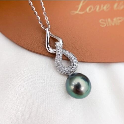 New 925 Sterling Silver Pendant Base Settings Mountings Findings Parts for Pearl Beads Stones Crystal Jade Agate 5pcs/lot