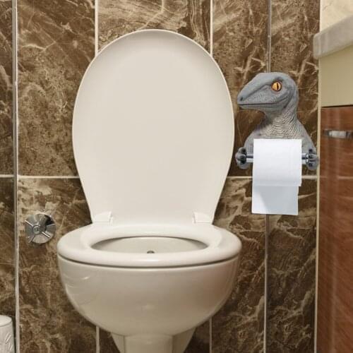 Resin Dinosaur Tissue Holder Box Toilet Waterproof Tissue Holder Toilet Modern Paper Towel Holder Punch-free Bathroom Accessory