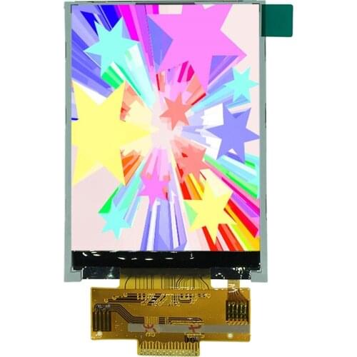Full Color 2.8 inch TFT LCD 18 pin 0.8mm 240320 resolution ILI9341 drive IC super wide Visual Angel 4 wire SPI at least 4 IO