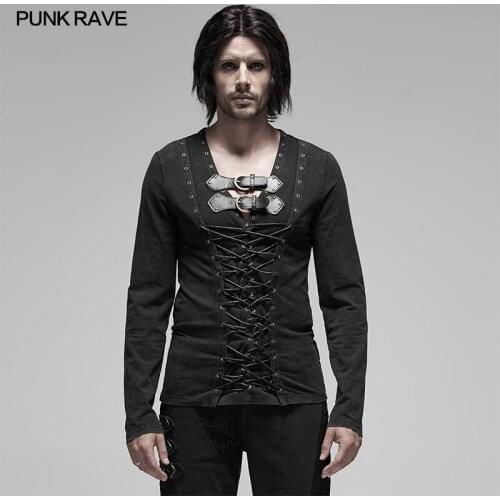 Мужские трикотажные футболки PUNK RAVE China At AliExpress