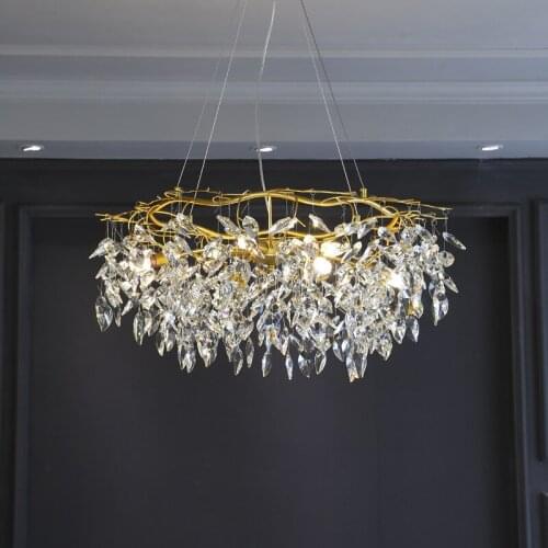 Nordic Luxury Luxury Ceiling Chandelier Lighting Modern Large Lustre LED Ceiling Chandelier Home Hanging Lamps for Living Room