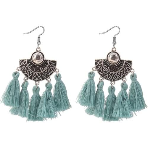 Bohemian tassel earrings, vintage folk cyclone earringsJewelry & Accessories, Fashion Jewelry Dangle Earrings