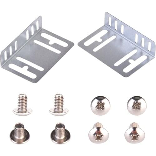 Universal 2 Din Car Radio Installation Kit MP5 Mounting Accessories Holder Support 2 Bracket 4Screw Quick Installation Tools