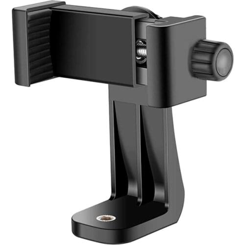 360 Rotation Phone Tripod Mount Adapter Vertical Cell Phone Clipper Holder Tripod Stands for iPhone X7 Plus Xiaomi