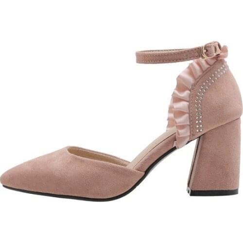 Big Size Pointy cropped sole ladies high heels women shoes woman pumps