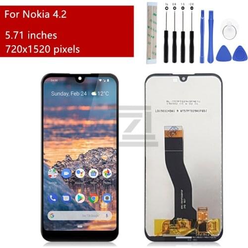 For Nokia 4.2 LCD Display Touch Screen Digitizer TA-1184,1133, 1149, 1150, 1157, 1152 Screen Replacement Repair Parts 5.71"
