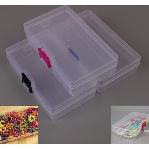 1PC Transparent Toolbox Plastic Container Box for Tools Case Screw Sewing PP Boxes Practical Component Screw Jewelry Storage Box