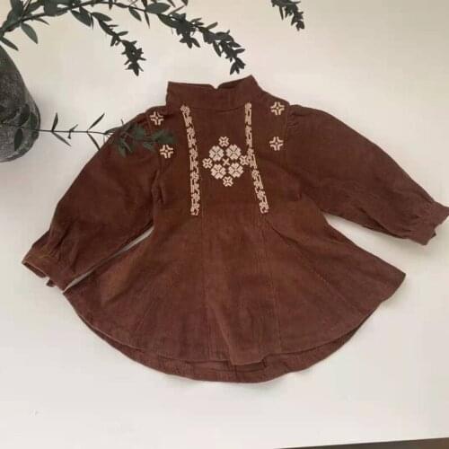 IN STOCK 2021 APO Toddler Girl Clothes Dress Fashion Dress for Girls Kids Boutique Clothing Wholesale Girls Autumn Clothes