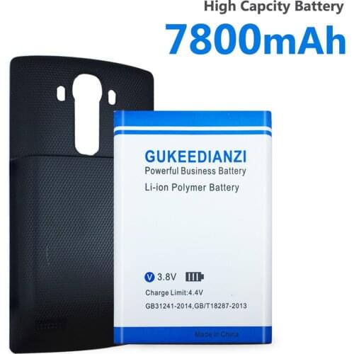 GUKEEDIANZI OEM Replacement Mobile Phone Battery BL-51YF 7800mAh For LG G4 BL-51YF H818 H819 H810 H81 Batteries+Free Back Covers
