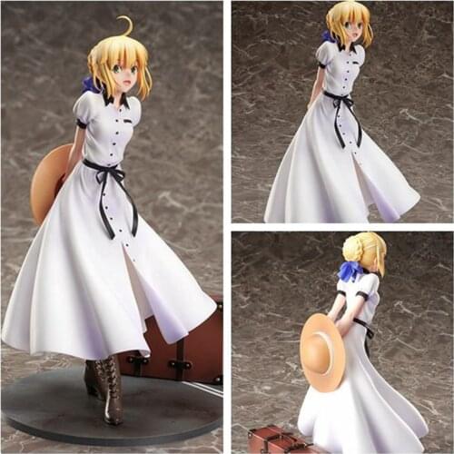 Anime Fate/stay night Saber Altria Pendragon British Travelogue 1/7 Scale Painted PVC Action Figure Collectible Model Toys Doll