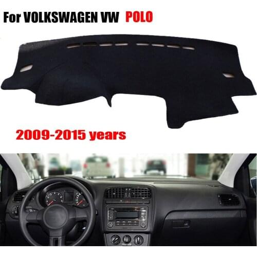 Car dashboard covers mat For VOLKSWAGEN VW New Polo 2009-2015 left hand drives dashmat pad Instrument platform accessories