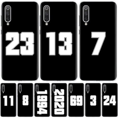 Lucky Number Customized Phone Case for Xiaomi Redmi Note 10 9 9S 8 8T 7 9A 9C 8A 7 7A 6A S2 K20 K30 Pro Fashion Cover Capa