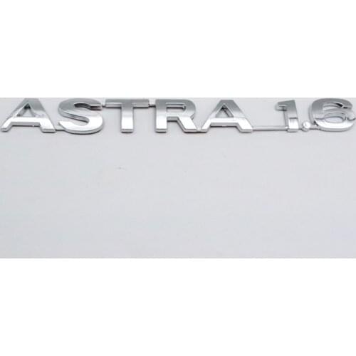 Car Tailgate Decoration Decal For Opel Vauxhall Astra 1.6 3D Chrome Logo Emblem