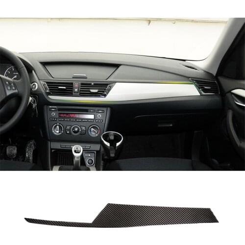 Soft Carbon Fiber Car Interior Center Console Decoration Panel Trim For BMW X1 E84 2010-2015 Left Hand Drive Accessories