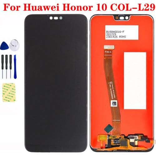 5.84" LCD Display for Huawei Honor 10 COL-L29 LCD Screen Panel Touch Screen Panel Honor 10 LCD Assembly without Fingerprint