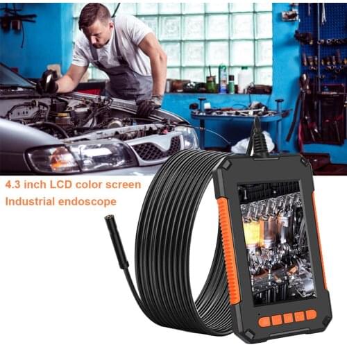 Electric Digital Endoscope Borescope Inspection HD Camera With 4.3in Screen For Industrial Pipeline Automobile Air Conditioner