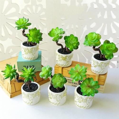 Artificial Succulent Decorative Lifelike Simulated Potted Plant Potted Succulent