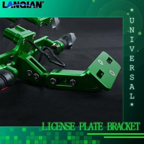 Motorcycle License Plate Bracket Licence Plate Holder Frame Number Plate For Kawasaki ZX-14R ZX-10R ZX6R ZX12R Z750 Z1000 Z900S