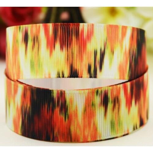22mm 25mm 38mm 75mm Abstract pattern printed Grosgrain Ribbon party decoration 10 Yards X-03843
