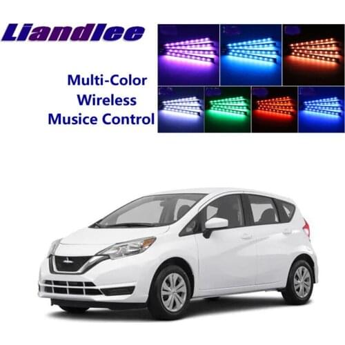 LiandLee For NissanVersa Versa 2011~2015 Car Interior UnderDash FootWell Seat Accent Music Rhythm Ambient Light
