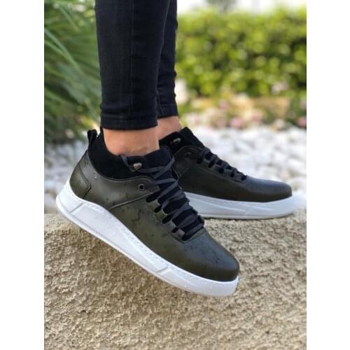 BA0006 Laced Khaki Green Casual Men Sports Half Ankle Boot