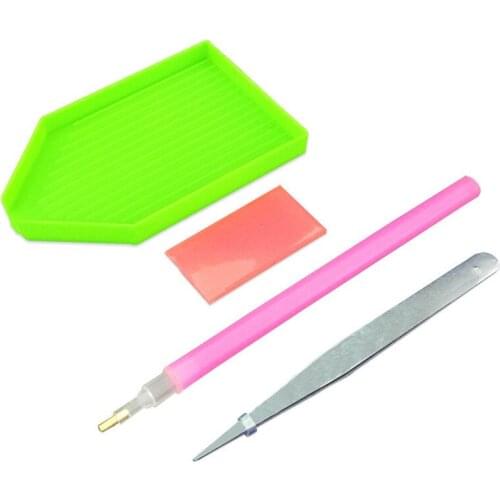 New Diamond Embroidery Tool Kit Tool Drill Clay Point Drill Diamond Drill Disk Diamond Painting Accessory Kit Factory Wholesale