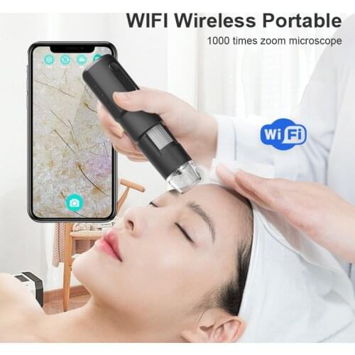 2020 Newest WIFI wireless portable 100 times zoom Digital 50X -1000x Microscope Magnifier Camera for Android ios iPhone iPad