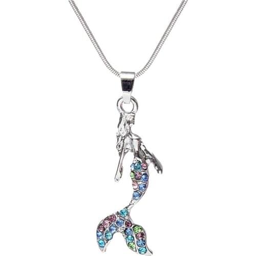 New Design Fashion Sea Ocean Mermaid Pendant Necklace Jewelry Valentines Day Gift Delicate