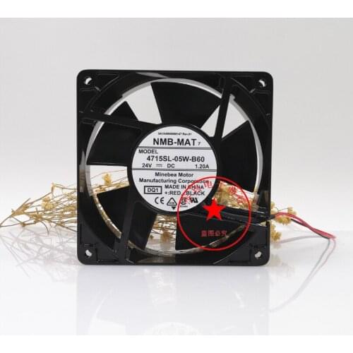 New original 4715SL-05W-B60 24V 1.20A 120 * 120 * 38 waterproof fan