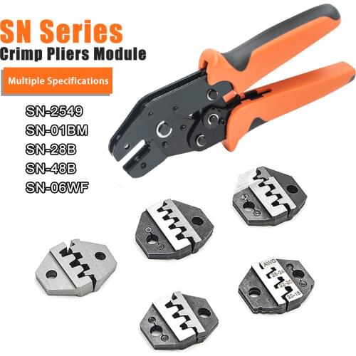 SN Crimp Pliers Jaws Plug Tube Insulated Non-Insulated Terminals 01BM/2549/28B/48B/06WF Jaw Crimping Tool Dies