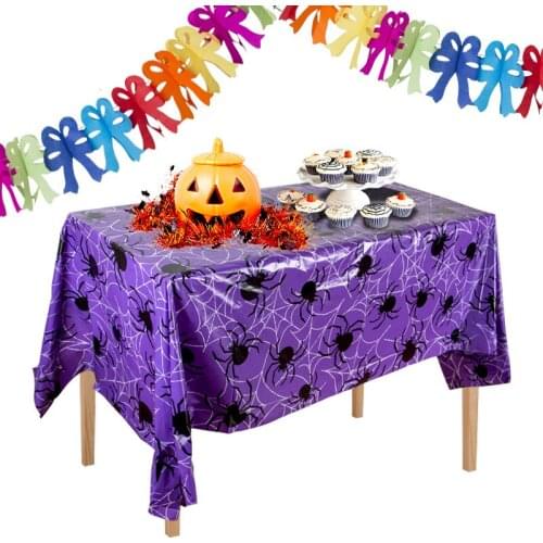 Disposable Tablecloth Halloween Decor Christmas Decoration Bar Party Ornament DIY Accessories 220x130cm