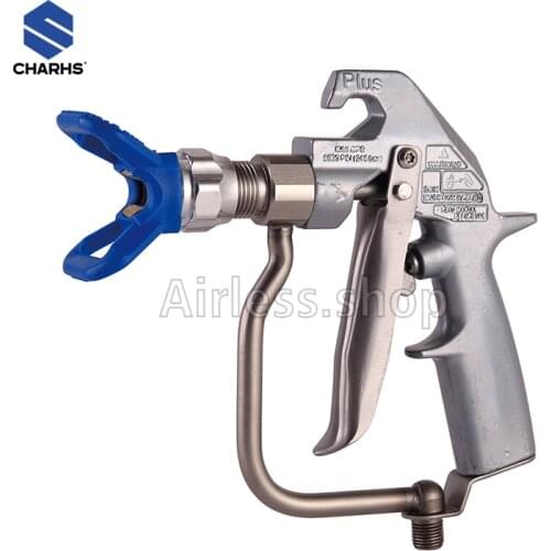 CHARHS Airless Sprayer Gun 5000psi with airless tips guard 246240 4 Finger Trigger suit for airless paint sprayer