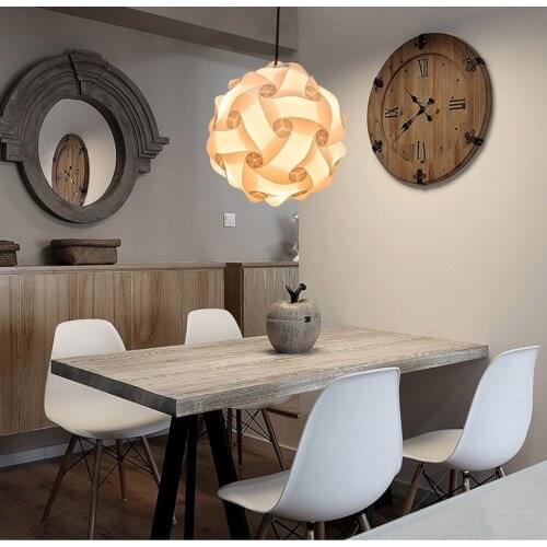 Nordic DIY Pendant Lamp IQ Combination Assembly Acrylic Round Ball Restaurant Bar Concert Hall Cafe E27 Led Chandelier