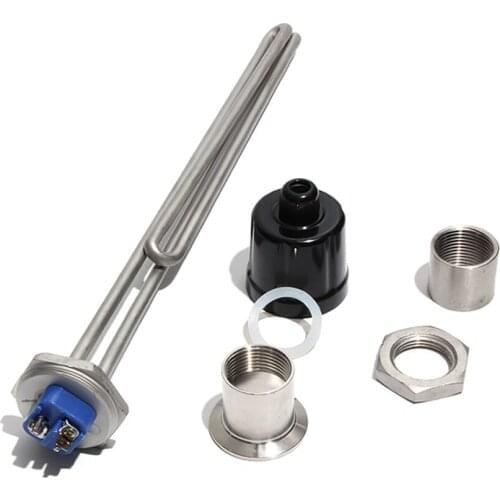 1 Inch BSP/DN25 Immersion Heater with Accessories All 304 SUS Electric Water Heater Element 240V 2.5KW/3.5KW/4.5KW