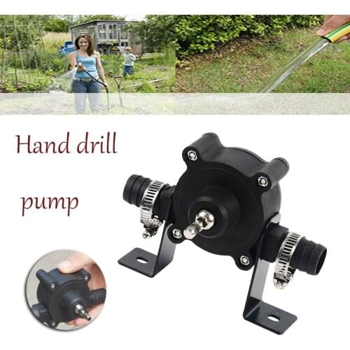 Portable Electric Drill Pump Diesel Oil Fluid Water Pump Mini Hand Self-priming Liquid Transfer Pumps Home Garden Outdoor Tool
