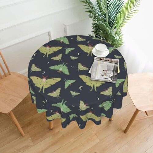 Crescent Tablecloth Protection Buffet Table Cover Washable Print Polyester Wholesale Table Cloth
