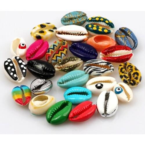 Mixed Colorful 10-20mm Natural Conch Shell Loose Spacer Beads For Jewelry Making Diy Necklace Bracelet Accessories