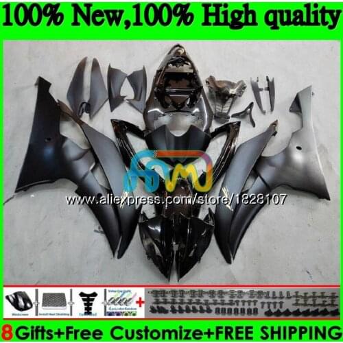 YZF-R6 For YAMAHA YZF600 YZF-600 YZFR6 08 09 10 11 12 63BS.17 YZF 600 R 6 YZF R6 2008 2009 Matte black 2010 2011 2012 Fairings