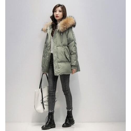 Season 2021 New Down Women In Winter Jackets And Coats Short Size Loose Cotton Padded For Fat Sister Ukraine Parka Miegofce