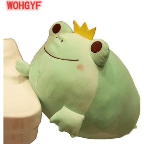 1pc 35cm/42cm Cute Plush Frogs Toys Stuffed Cartoon Down Cotton Frogs Pillow Toys Birthday Gifts Kids Toys Home Decoration