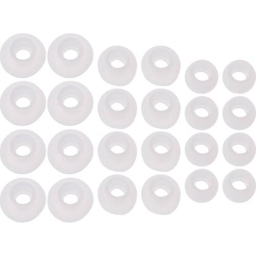 12 Pairs(S/M/L) Soft Silicone Replacement Eartips Earbuds For Earphone Headphone
