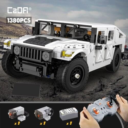 Cada 1380Pcs City Remote Control Off-Road SUV Building Blocks Technical RC Racing Car Vehicle Bricks Gift Toys For Children Boys