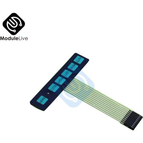 1x6 1*6 6 Key Matrix Membrane Switch Keypad Keyboard Control Panel Super Slim with LED