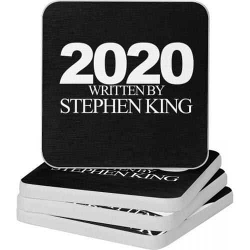 2020 Written By STEPHEN KING Diatomite Square Round Coaster Anti-Scald Cup Bonsai Mat Soap Toothbrush Pad Diameter 10cm